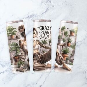 20oz Womens Crazy Plant Lady Gardener Tumbler